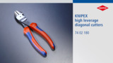 KNIPEX High Leverage Diagonal Cutter 74 02 180 KNIPEX High Leverage Diagonal Cutter 74 02 180