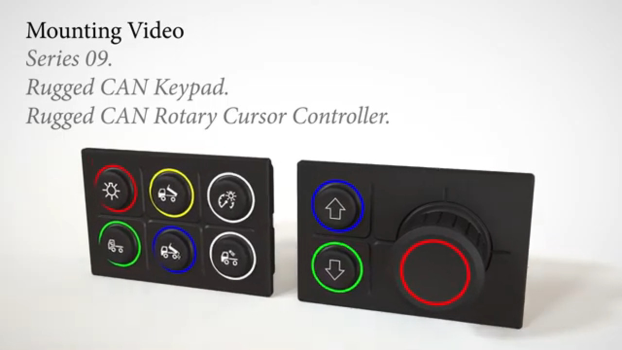 EAO - Mounting Video for Series 09 Rugged CAN Keypads