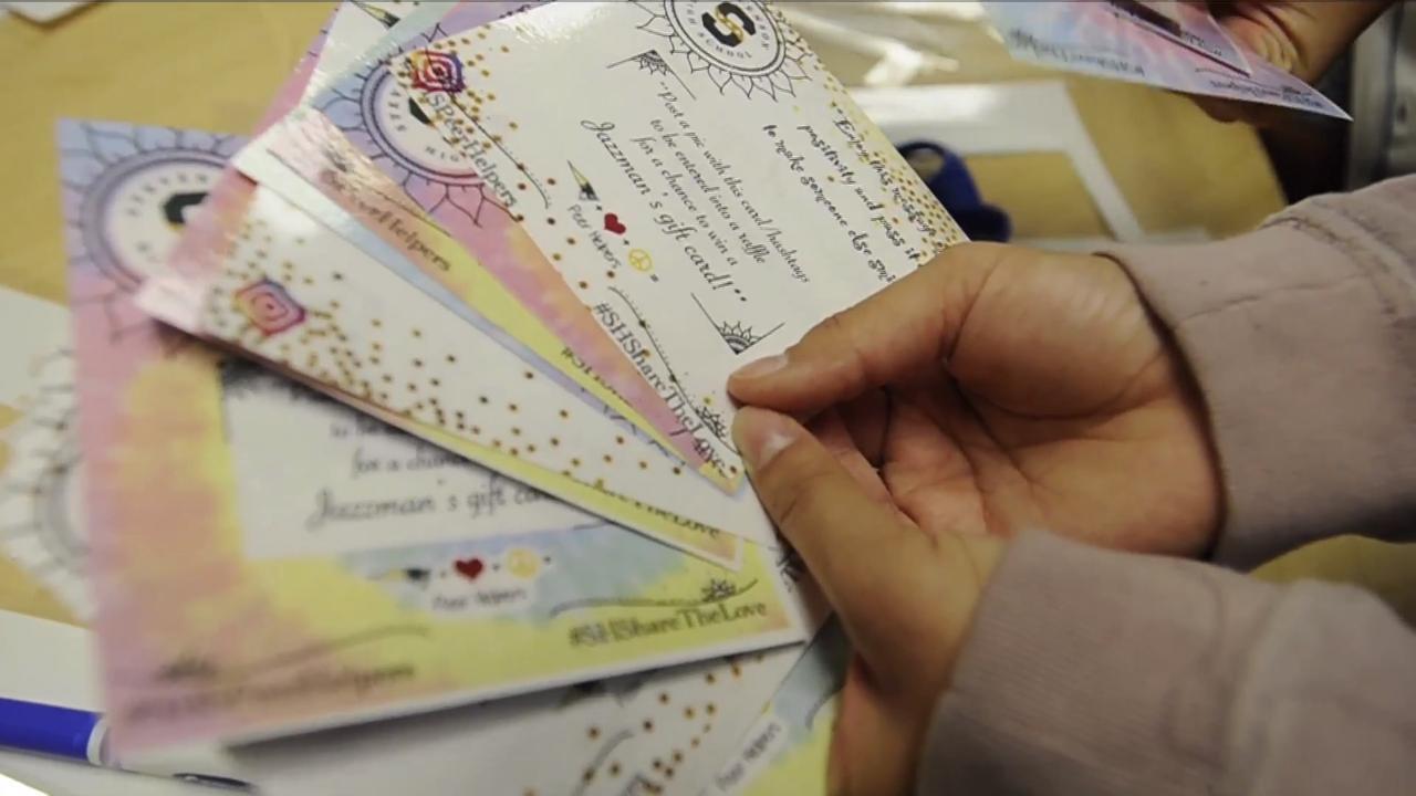 Stevenson students are spreading love, boosting positivity with kind cards