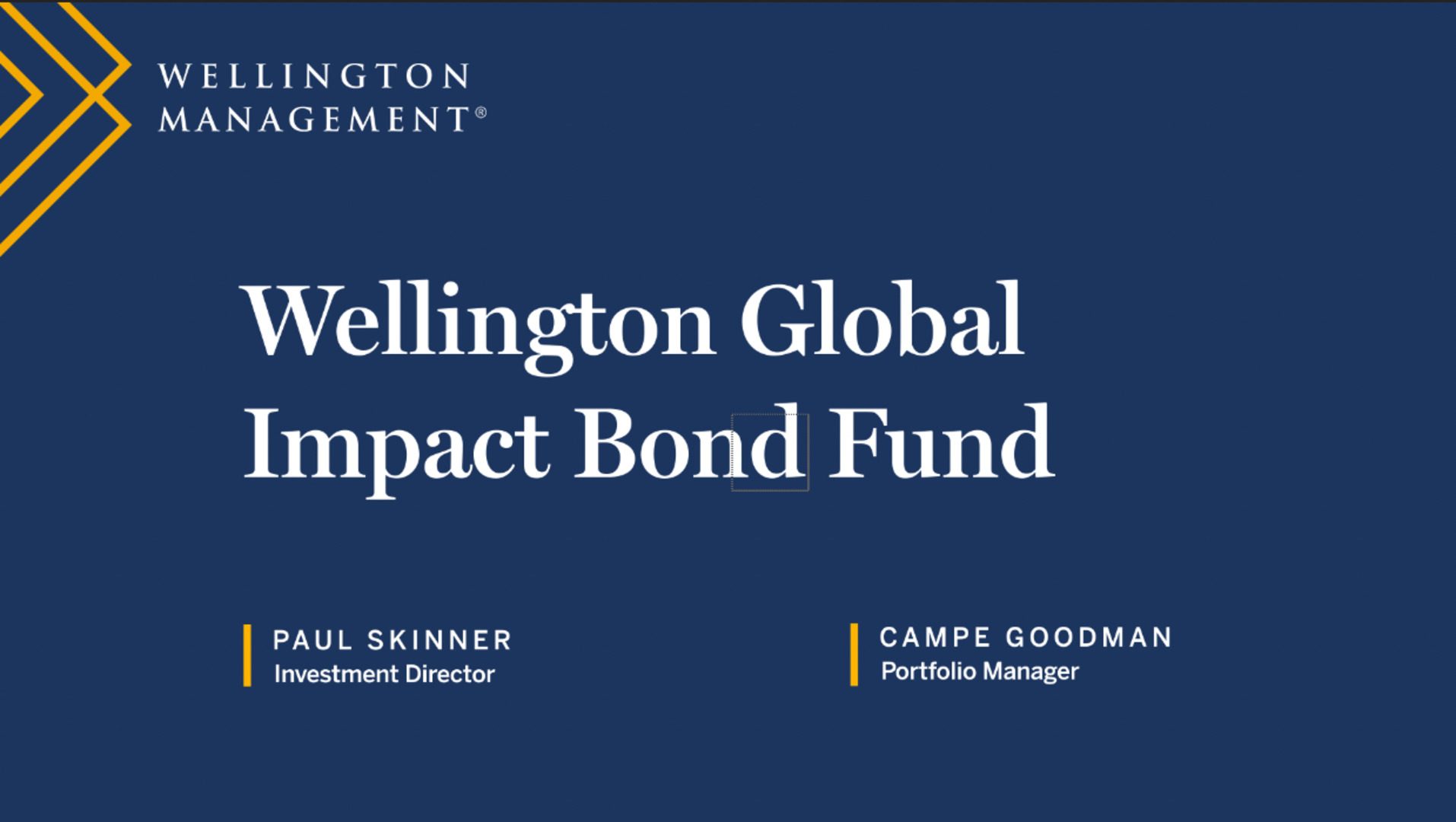 Global Bond Opportunities Fund