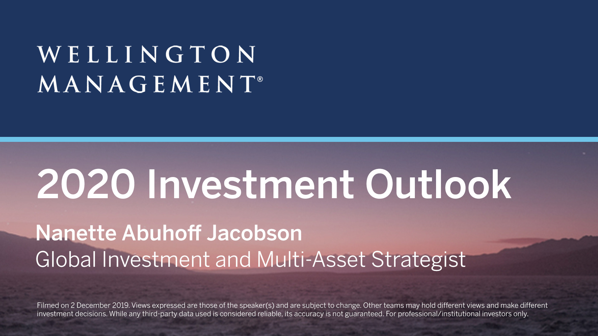 investment outlook february 2020