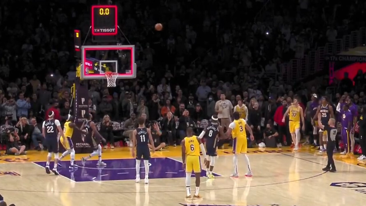 Lakers’ Ryan sends game to OT with tough three-pointer at buzzer vs. Pelicans