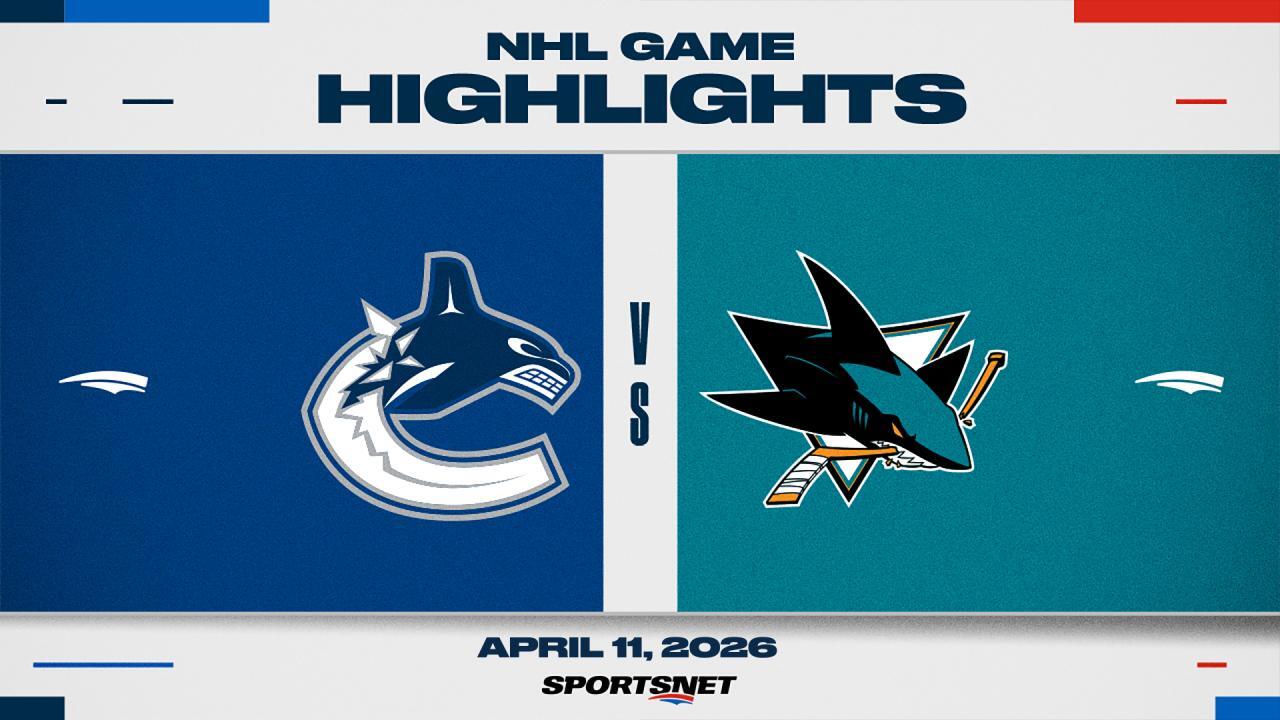 NHL Highlights: Canucks 4, Sharks 3 (SO)