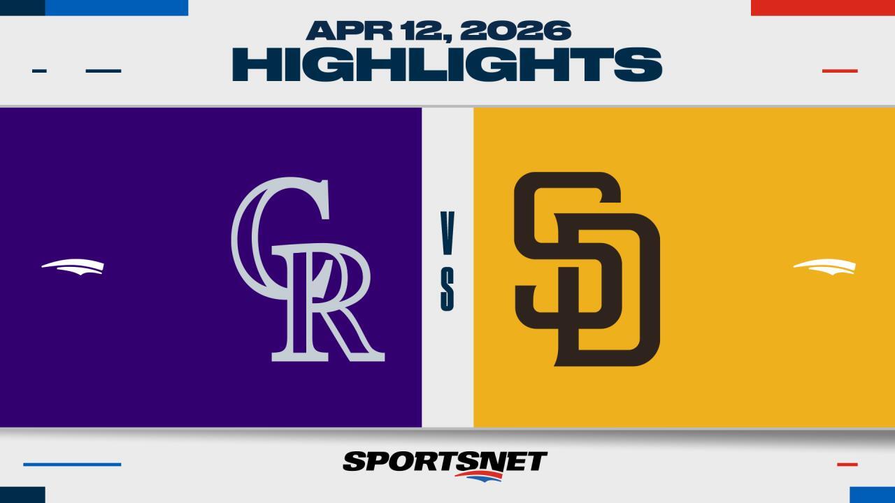 MLB Highlights: Padres 7, Rockies 2