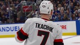 Tkachuk’s between-the-legs pass deflects in to get Senators on the board