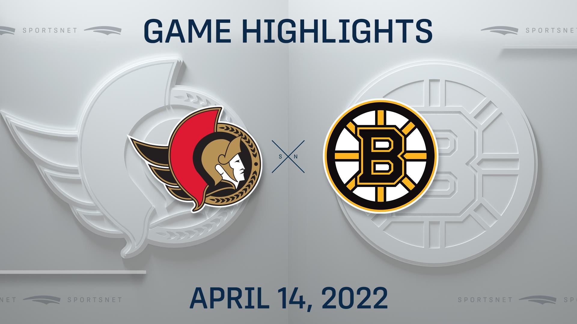 NHL Highlights: Senators 3, Bruins 2