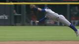 Cubs’ Swanson makes an outstanding diving grab vs. the Reds