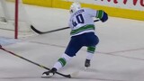 Canucks’ Pettersson buries rebound for late tying goal vs. Flames