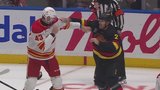 Flames’ Klapka has spirited tilt with Canucks’ Schenn