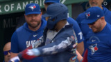 ‘It still fits’: Schneider burns Vladdy while putting on the homer jacket