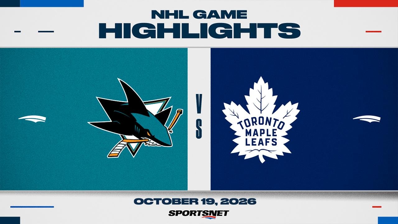 NHL Highlights: Maple Leafs 3, Sharks 1