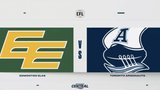CFL Highlights: Argonauts 24, Elks 19
