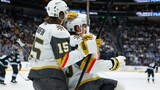 Golden Knights’ Marner blasts home slapshot for his first goal of playoffs