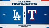 MLB Highlights: Dodgers 1, Rangers 0