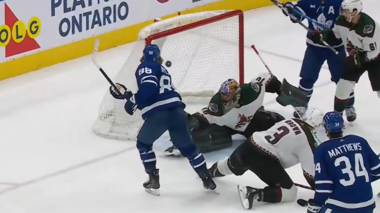 Why was Alexander Kerfoot's goal disallowed? Hand pass rule negates the  Maple Leafs' late game-tying goal in loss vs. Coyotes