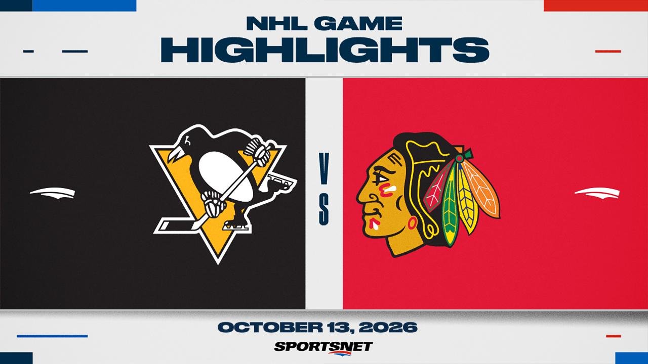 NHL Highlights: Blackhawks 5, Penguins 3