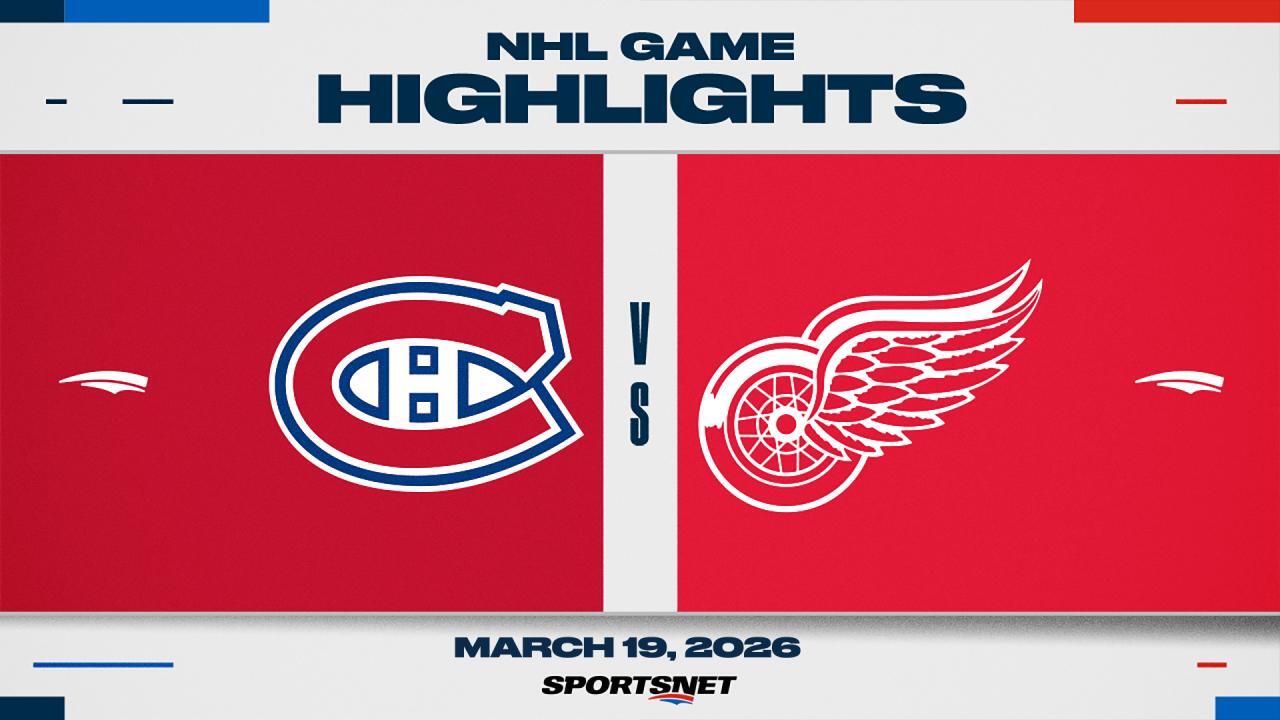 NHL Highlights: Red Wings 3, Canadiens 1