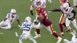 Commanders’ Coleman takes deflected ball 13 yards on wild sequence