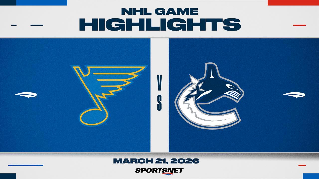 NHL Highlights: Blues 3, Canucks 1