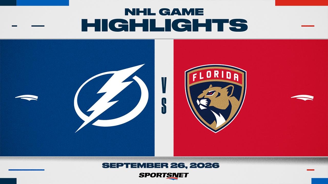 NHL Pre-Season Highlights: Lightning 3, Panthers 2 (SO)