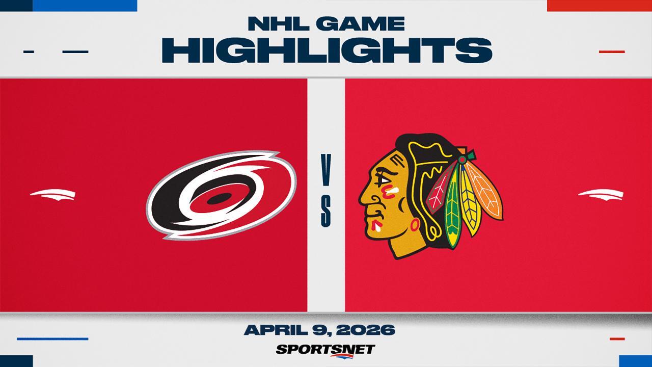 NHL Highlights: Hurricanes 7, Blackhawks 2