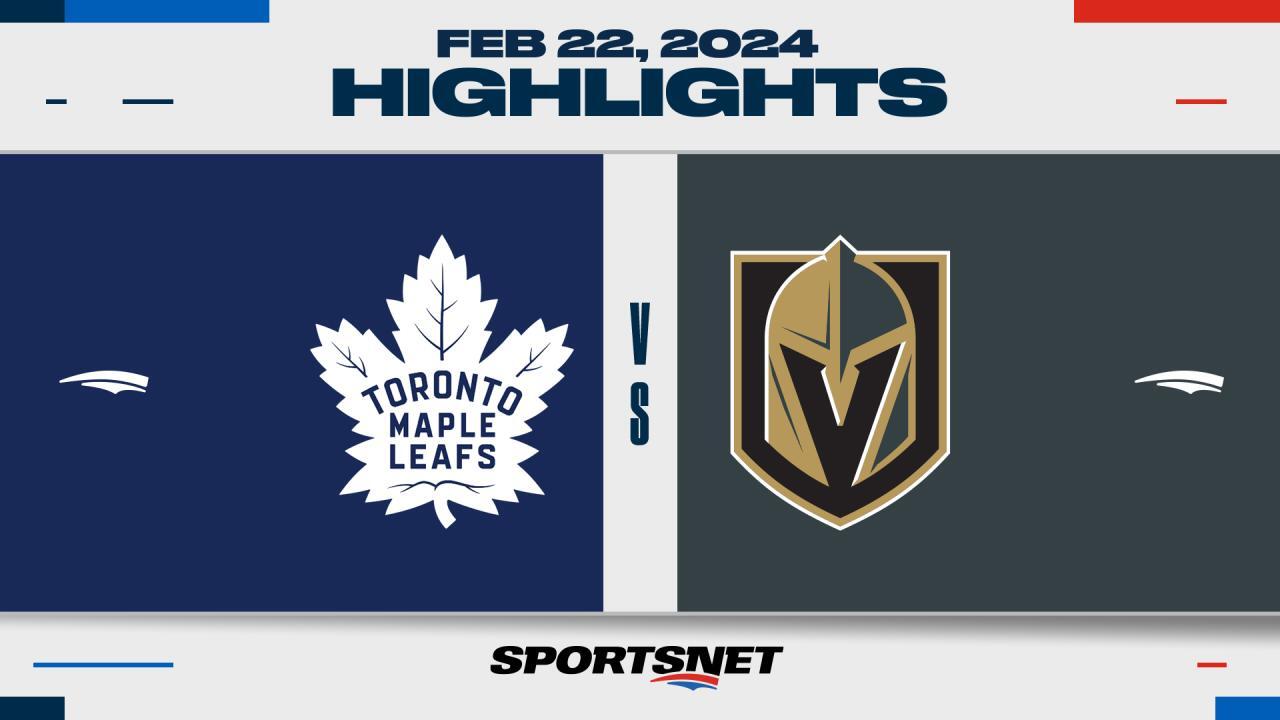 NHL Highlights: Maple Leafs 7, Golden Knights 3