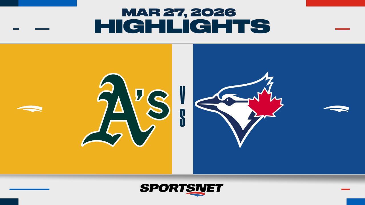 MLB Highlights: Blue Jays 3, Athletics 2