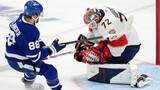 Panthers’ Bobrovsky makes a couple massive first-period saves
