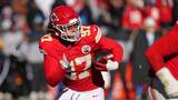 Chiefs’ defensive end Gillotte ranges back and picks off Chargers’ Herbert