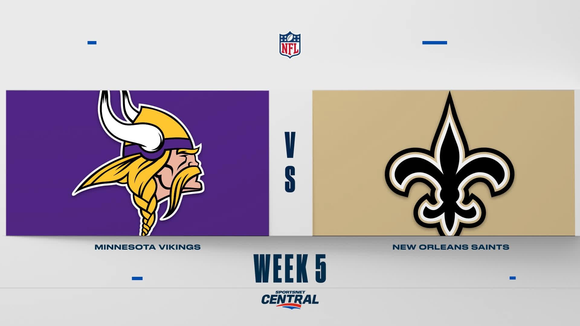 NFL Highlights: Vikings 23, Saints 13