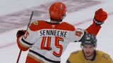 Ducks’ Sennecke buries goal to open scoring in Game 2
