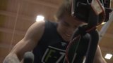 Top prospect Gavin McKenna pushes his limits on a bike at NHL combine