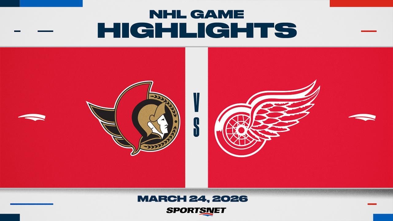 NHL Highlights: Senators 3, Red Wings 2