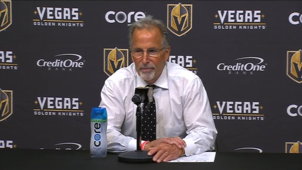 Tortorella on his first game with Golden Knights: 'There was some rust'