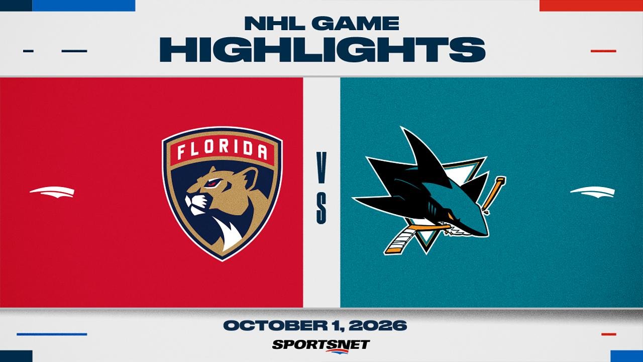 NHL Highlights: Sharks 4, Panthers 3 (OT)