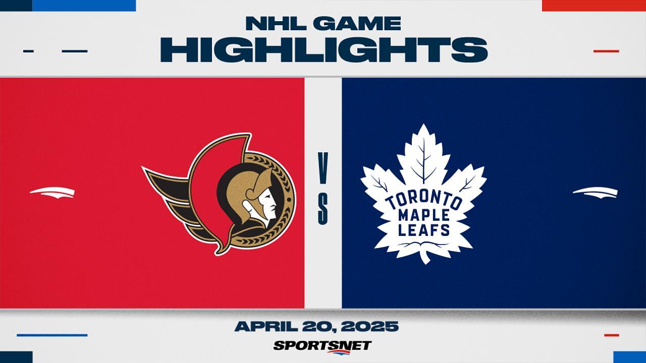 NHL Game 1 Highlights: Maple Leafs 6, Senators 2