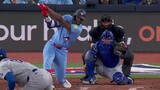 Sanchez gets Blue Jays on scoreboard with RBI double vs. Ohtani