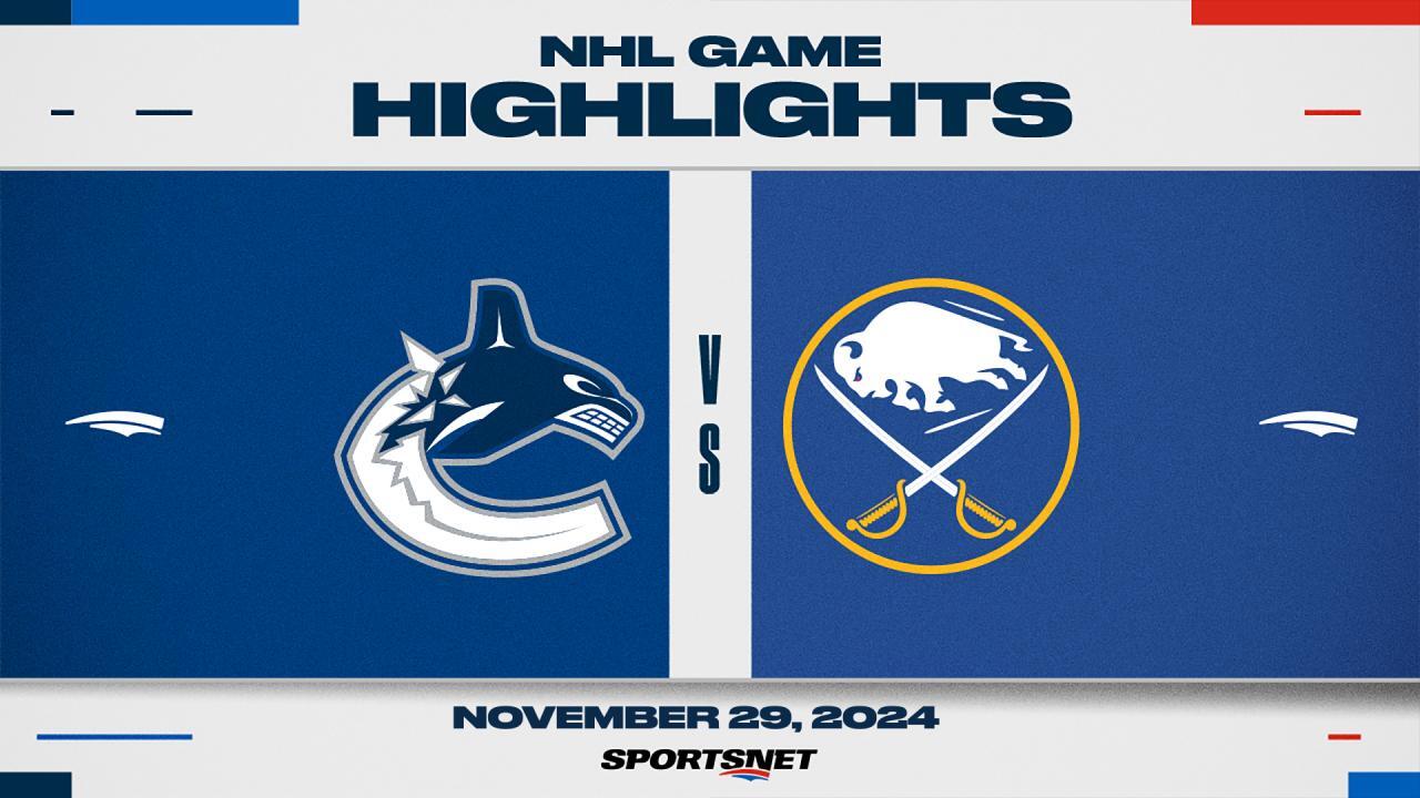 NHL Highlights: Canucks 4, Sabres 3 (OT)