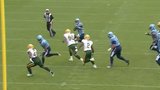 Argonauts’ Kelly spins around defence to find Miller in the end zone