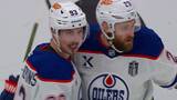 Oilers’ Nugent-Hopkins rips one under the bar vs. Panthers