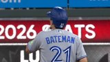 Blue Jays’ Bateman belts double off Wheeler for first big league hit