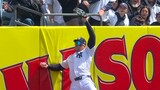 Judge makes leaping catch at wall and rips two-run shot in third inning