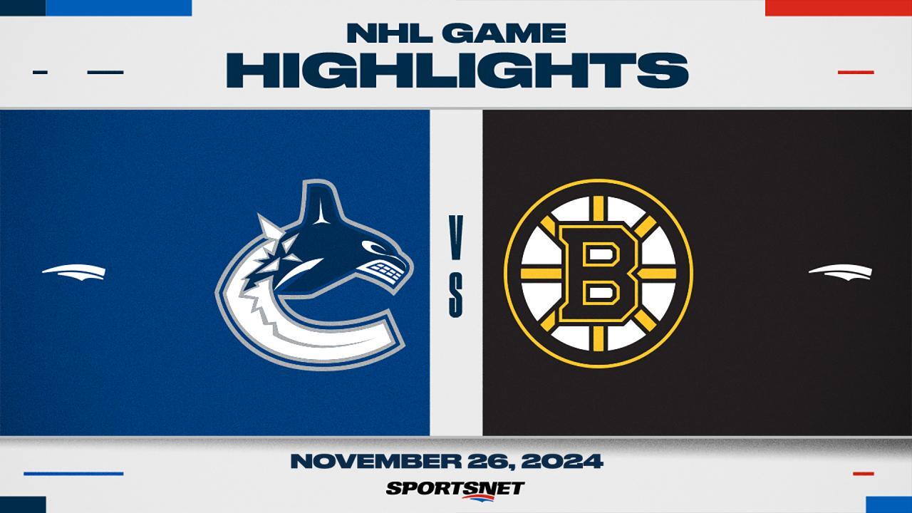 NHL Highlights: Canucks 2, Bruins 0