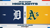 MLB Highlights: Athletics 7, Tigers 0