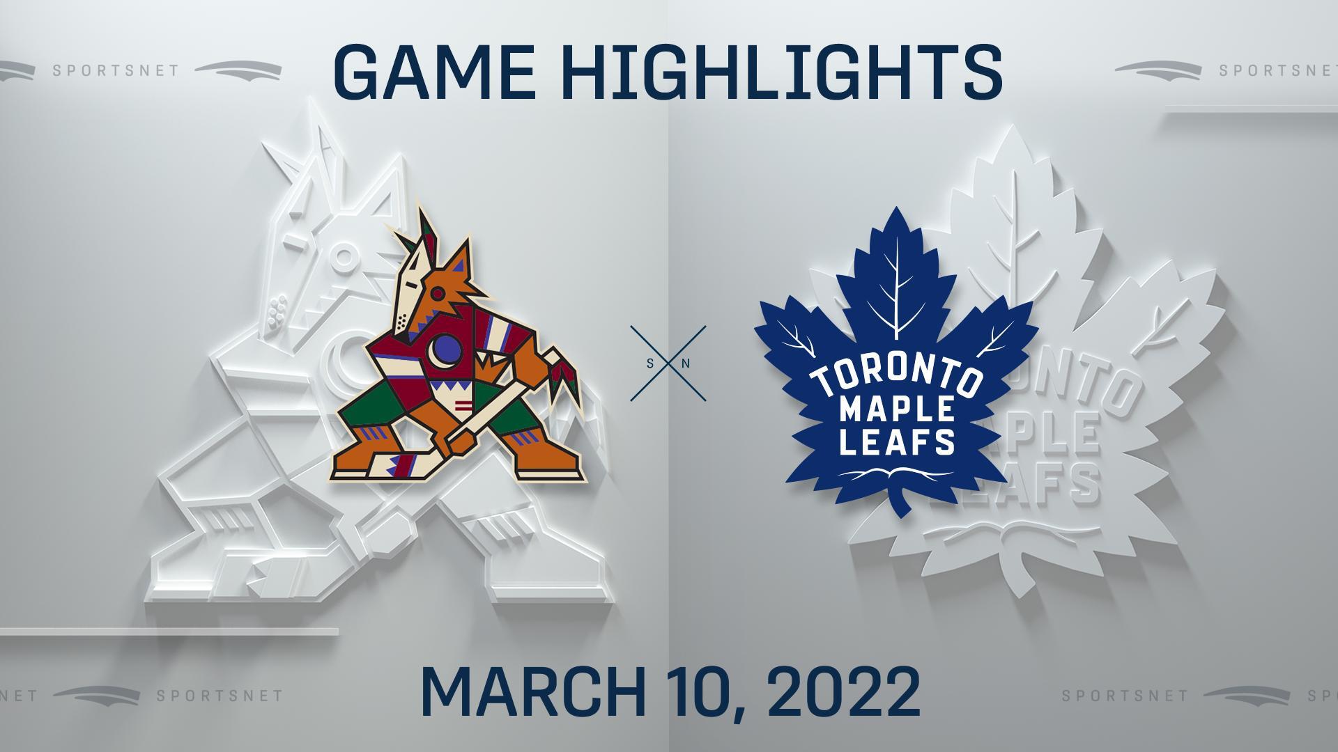 NHL Highlights: Coyotes 5, Maples Leafs 4 (OT) - Sportsnet.ca