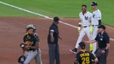Benches clear after Pirates’ Santana and Yankees’ Caballero trade words