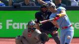 Blue Jays’ Clement rips one down the line for a two-run double