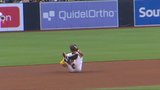 Padres’ Song robs Springer of RBI hit with diving catch
