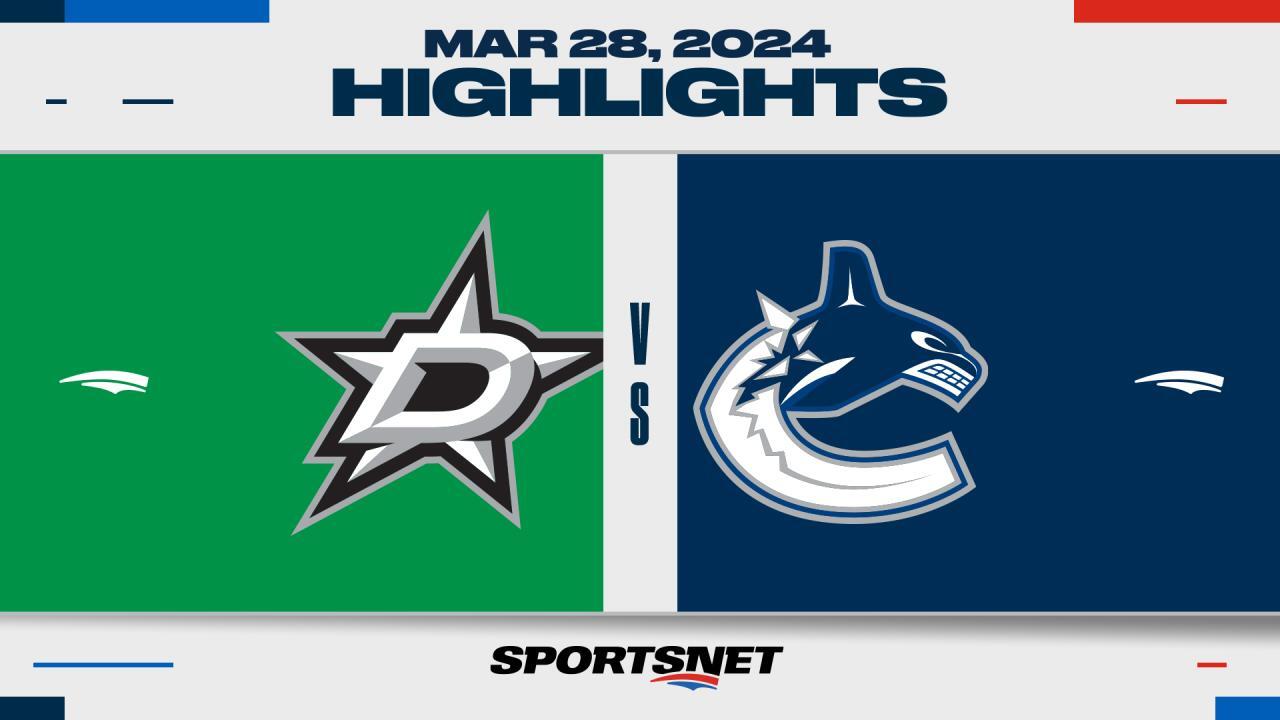 NHL Highlights: Stars 3, Canucks 1