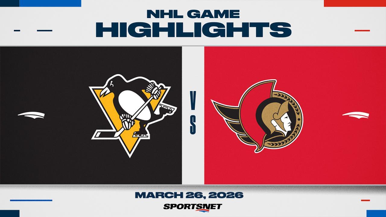 NHL Highlights: Penguins 4, Senators 3 (SO)